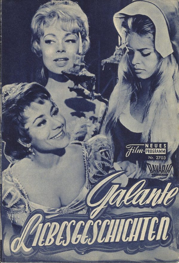 2703: Galante Liebesgeschichten (Amours Cèlébres) (Michel Boisrond) Dany Robin, Philippe Noiret, Jean Paul Belmondo, Liliane Brousse