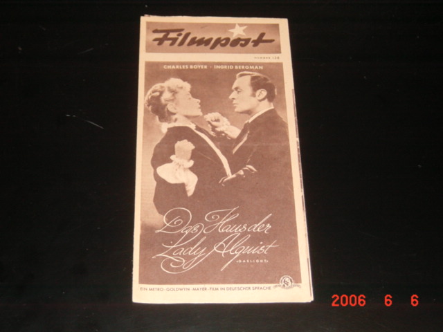 128: Das Haus der Lady Alquist ( Gaslight ) Ingrid Bergman, Charles Boyer, Joseph Cotten, May Whitty, Angela Lansbury, Barbara Everest,