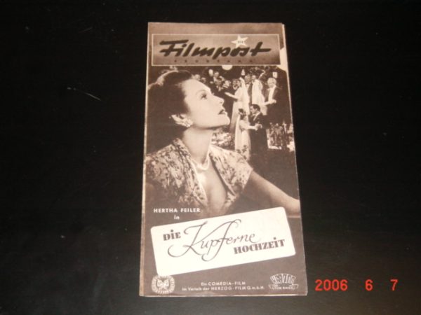 213: kupferne Hochzeit, ( Regie: Heinz Rühmann ) Hertha Feiler,