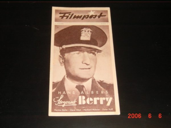 29: Sergeant Berry, Hans Albers, Peter Voss, Herma Relin,
