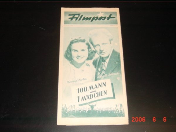 37: 100 Mann und 1 Mädchen, Adolphe Menjou, Deanne Durbin,
