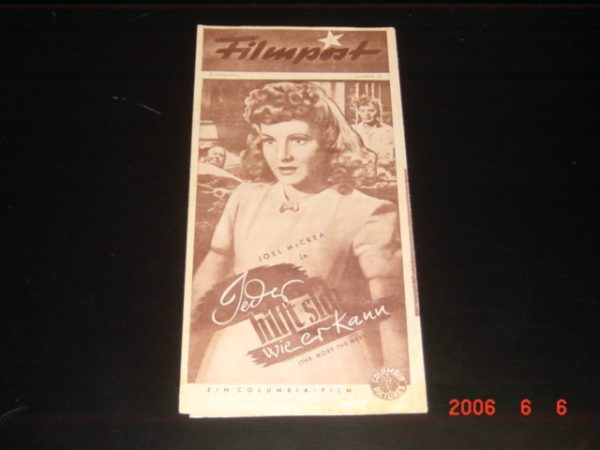 62: Jeder hilft sich wie er kann, Joel McCrea, Jean Arthur,