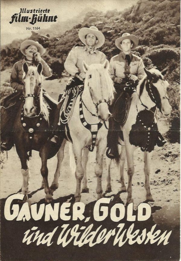 1164: Gauner, Gold und Wilder Westen ( S. Roy Luby ) Ray Corrigan, John King, Max Terhune, Luana Walters, Gwen Gaze, Leroy Mason, Earl hodgins, Frank la Rue, Kermit Maynard, Bruce King, Duce Matthews, Horace Murphy, Thristram Coffin, Jack Perrin, Carl Mat