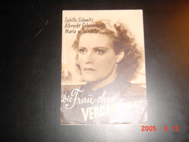 Die Frau ohne Vergangenheit, Sybille Schmitz A. Schönhals