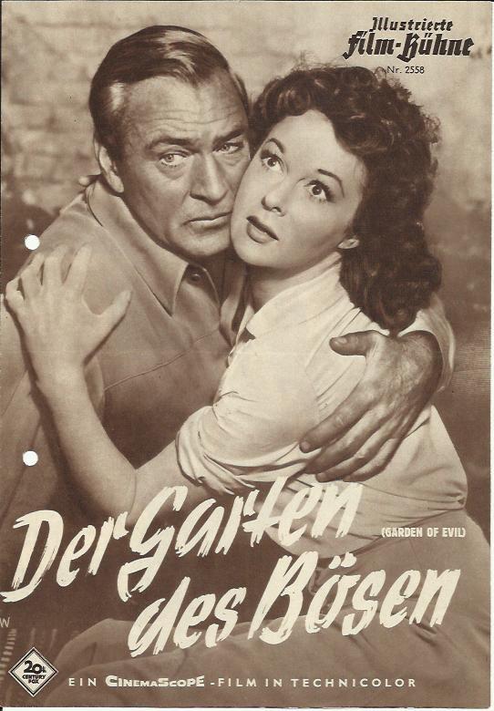 2558: Der Garten des Bösen ( Henry Hathaway ) Gary Cooper, Richard Widmark, Cameron Mitchell, Susan Hayward, Manuel Mendoza, Hugh Marlowe