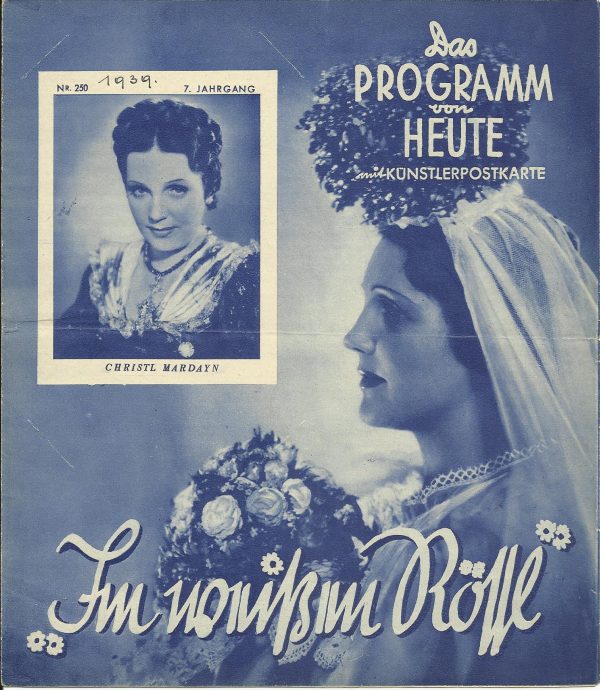 1313: Im weissen Rössl ( Karl Lamac ) Christl Mardayn, Hermann Thimig, Willy Schaeffers, Annie Markart, Theo Lingen, Fritz Odemar, Hans Obonya, Josef Egger, Fritz Imhoff,