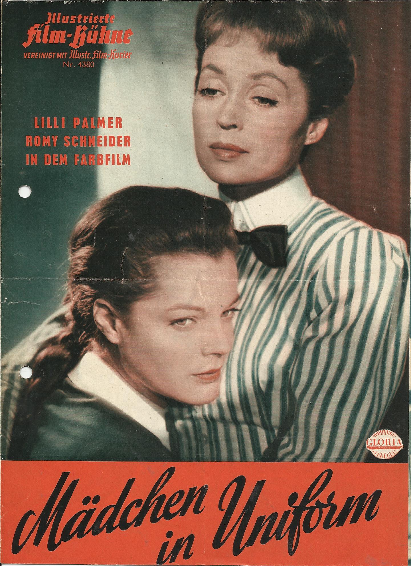 4380: Mädchen in Uniform ( Geza Radvanyi ) Romy Schneider, Lilli Palmer, Theresa Giehse, Sabine Sinjen, Christine Kaufmann, Adelheid Seeck,