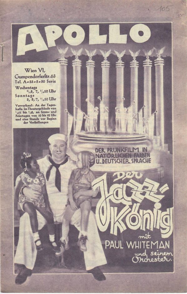 IFK: Nr: 105 : Der Jazz König ( Apollo Premieren Ausgabe ) Paul Whiteman