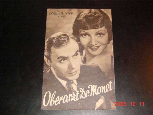1318: Oberarzt Dr. Monet Claudette Colbert Charles Boyer