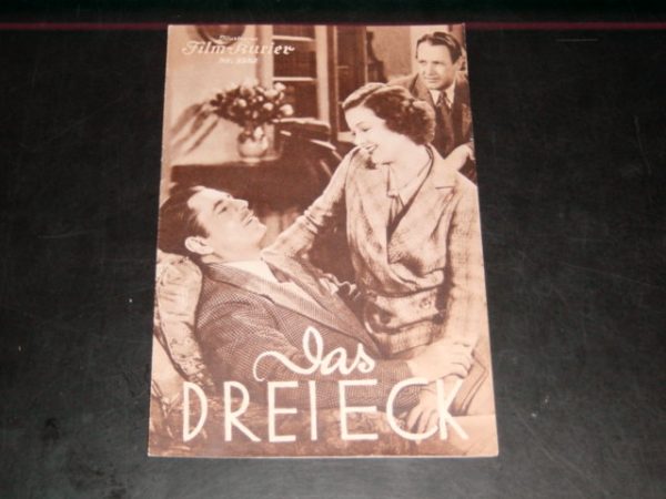 1582: Das Dreieck Warner Baxter Myrna Loy Ian Hunter