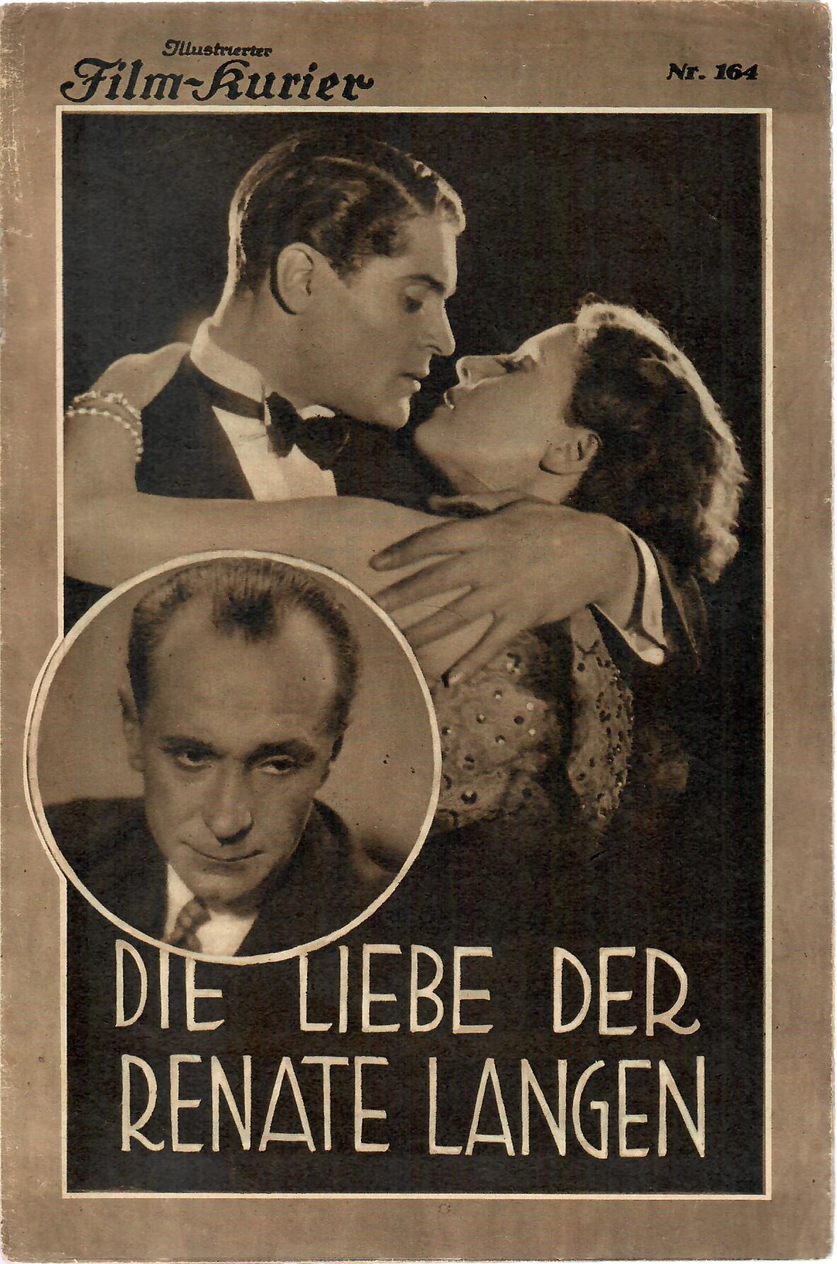 IFK: Nr: 164 : Die Liebe der Renate Langen Alfred Abel, Mady Christians, Hilde Hildebrand, Franz Lederer,