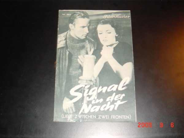 1818: Signal in der Nacht ( Liebe zwischen zwei Fronten ) Sybille Schmitz, Inge List, Hannes Stelzer, Kurt Ackermann, Hansgeorg Laubenthal, Harald Paulsen, Julia Serda, Hans Leibelt, Viktor Gehring, Harry Hardt,