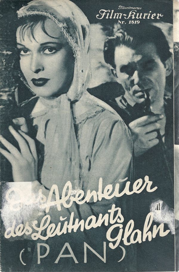 1819: Abenteuer des Leutnants Glahn ( Pan ) Marieluise Claudius, Hilde Sessak, Christian Kayssler, Hugo Werner Kahle, Werner Schott,