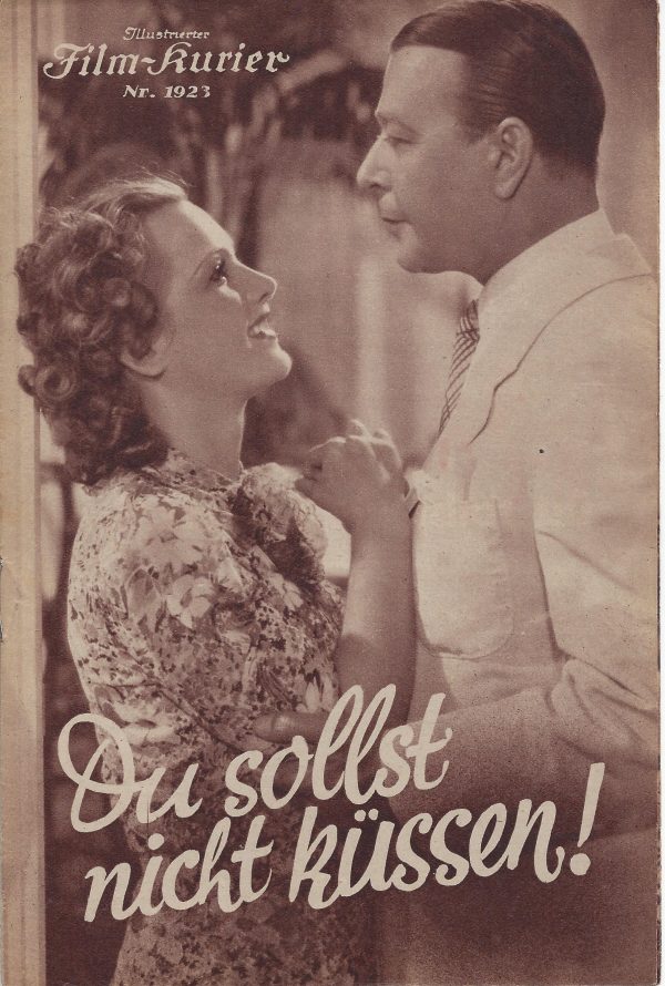 1923: Du sollst nicht küssen ! Gisela von Collande Susi Lanner
