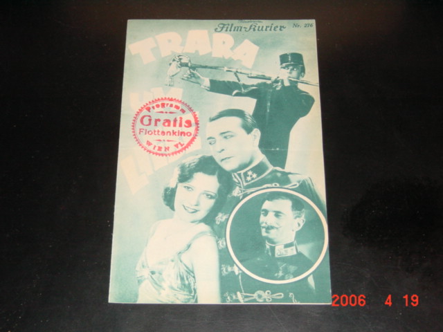IFK: Nr: 276 : Trara um Liebe ( Richard Eichberg ) ( Flottenkino ) Martha Eggerth, Anton Pointner, Maria Paudler, Georg Alexander, Ernst Verebes, Felix Bressart,