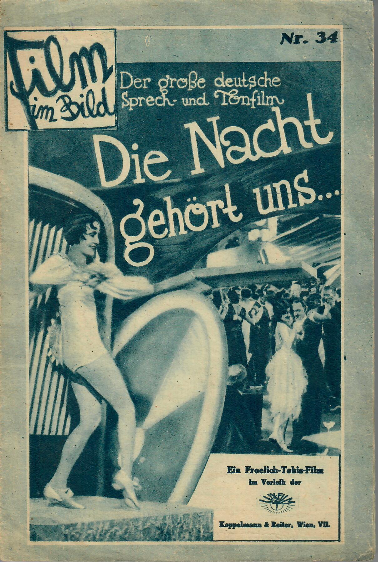 Film im Bild 34 : Die Nacht gehört uns ... Hans Albers, Charlotte Ander, Otto Wallburg, Lucie Englisch,