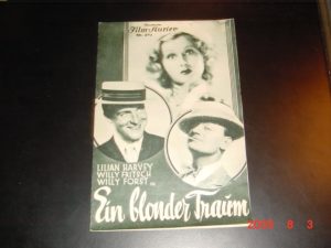 IFK: Nr: 474 : Ein blonder Traum Lilian Harvey Willy Forst