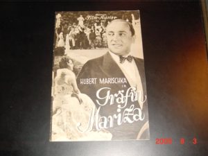 IFK: Nr: 484 : Gräfin Mariza Hubert Marischka