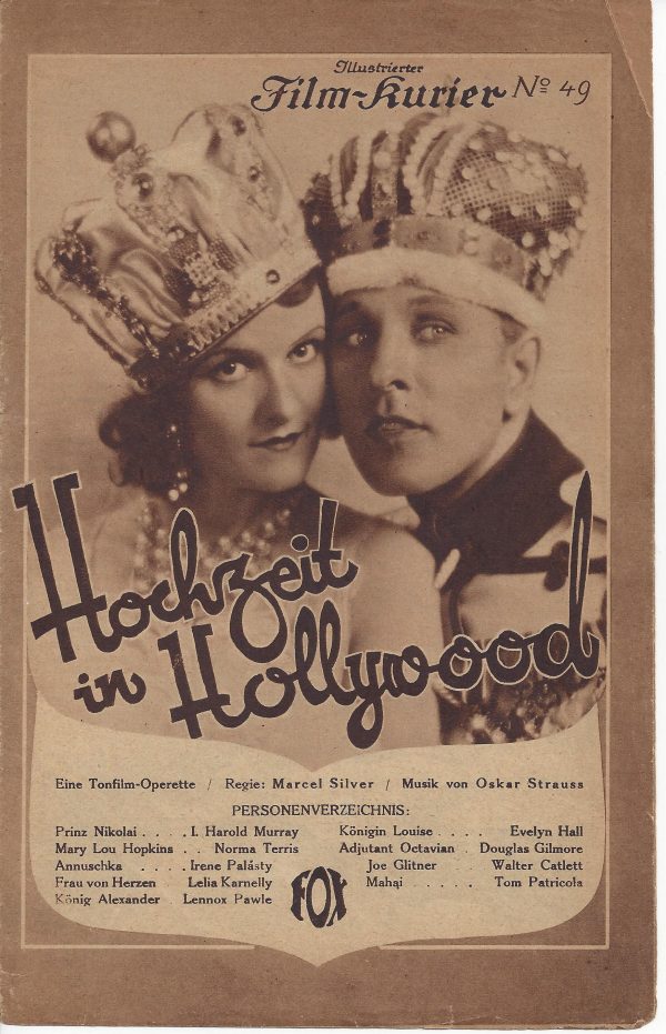 IFK: Nr: 49: Hochzeit in Hollywood Norma Terris Evelyn Hall