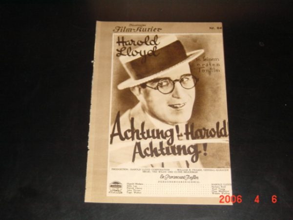 IFK: Nr: 64 : Achtung ! Harold ! Achtung ! Harold Lloyd