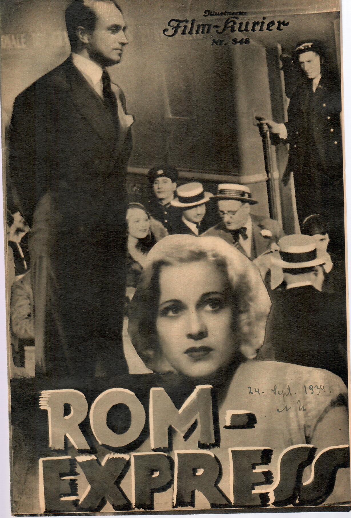 848: Rom - Express ( Walter Forde ) Conrad Veidt, Esther Ralston, Hugh Williams,