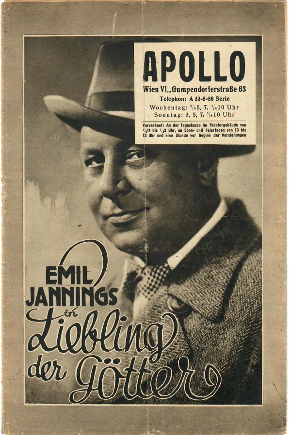 IFK: Nr: 126 : Liebling der Götter ( Apollo Premieren Ausgabe hinten die drei von der Tankstelle, Lilian Harvey) Hans Moser Emil Jannings