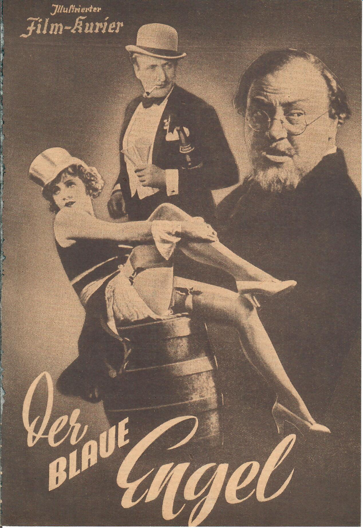 1152: Der blaue Engel ( Josef von Sternberg ) Marlene Dietrich, Emil Jannings, Kurt Gerron, Rosa Valetti, Hans Albers,