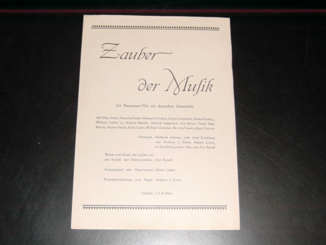 126: Zauber der Musik, Allan Jones, Susanne Foster,