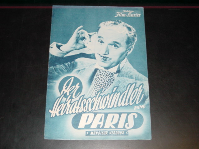 1403: Heiratsschwindler von Paris ( Verdoux ) Charlie Chaplin,