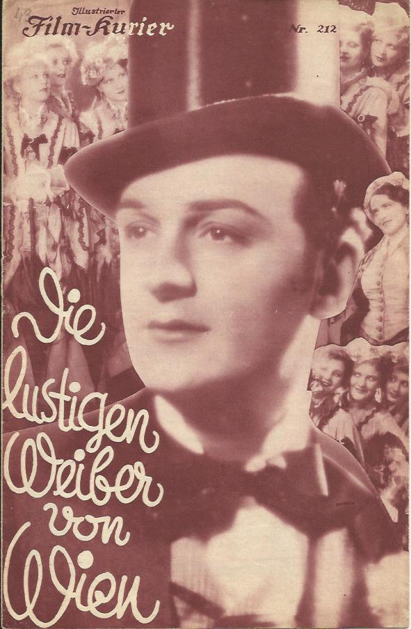 IFK: Nr: 212: Die lustigen Weiber von Wien ( Geza von Bolvary ) Willi Forst, Paul Hörbiger, Irene Eisinger, Evi Eva, Lilian Ellis, Oskar Sima, Lee Parry ( Robert Stolz )