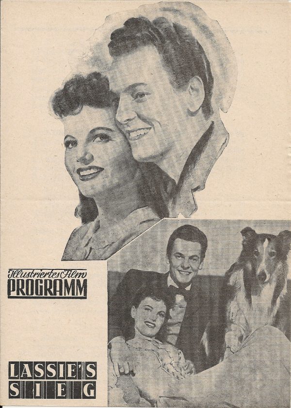 438: Lassies Sieg, Donald Crisp, Geraldine Brooks, Alan Webb ( Schrift Variante 1 )