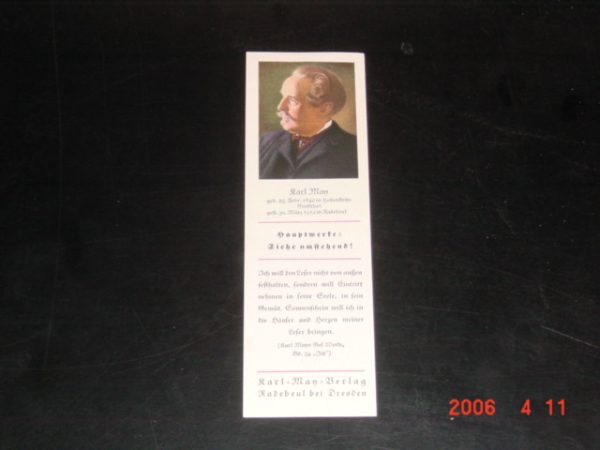 Karl May Lesezeichen Original 30er Jahre