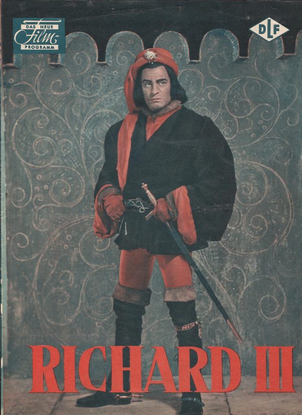 Richard III ( Shakespeare ) C. Hardwicke, Laurence Olivier, Nicholas Hannen, Ralph Richardson, John Gilegud, Mary Kerridge, Pamela Brown, Paul Huson