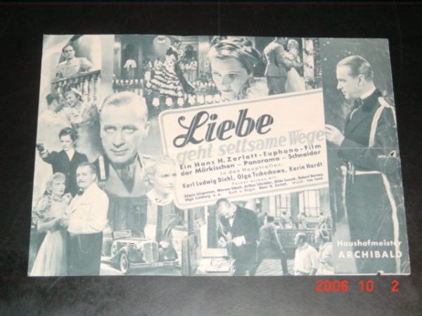 Liebe geht seltsame Wege, Olga Tschechowa, Karin Hardt,