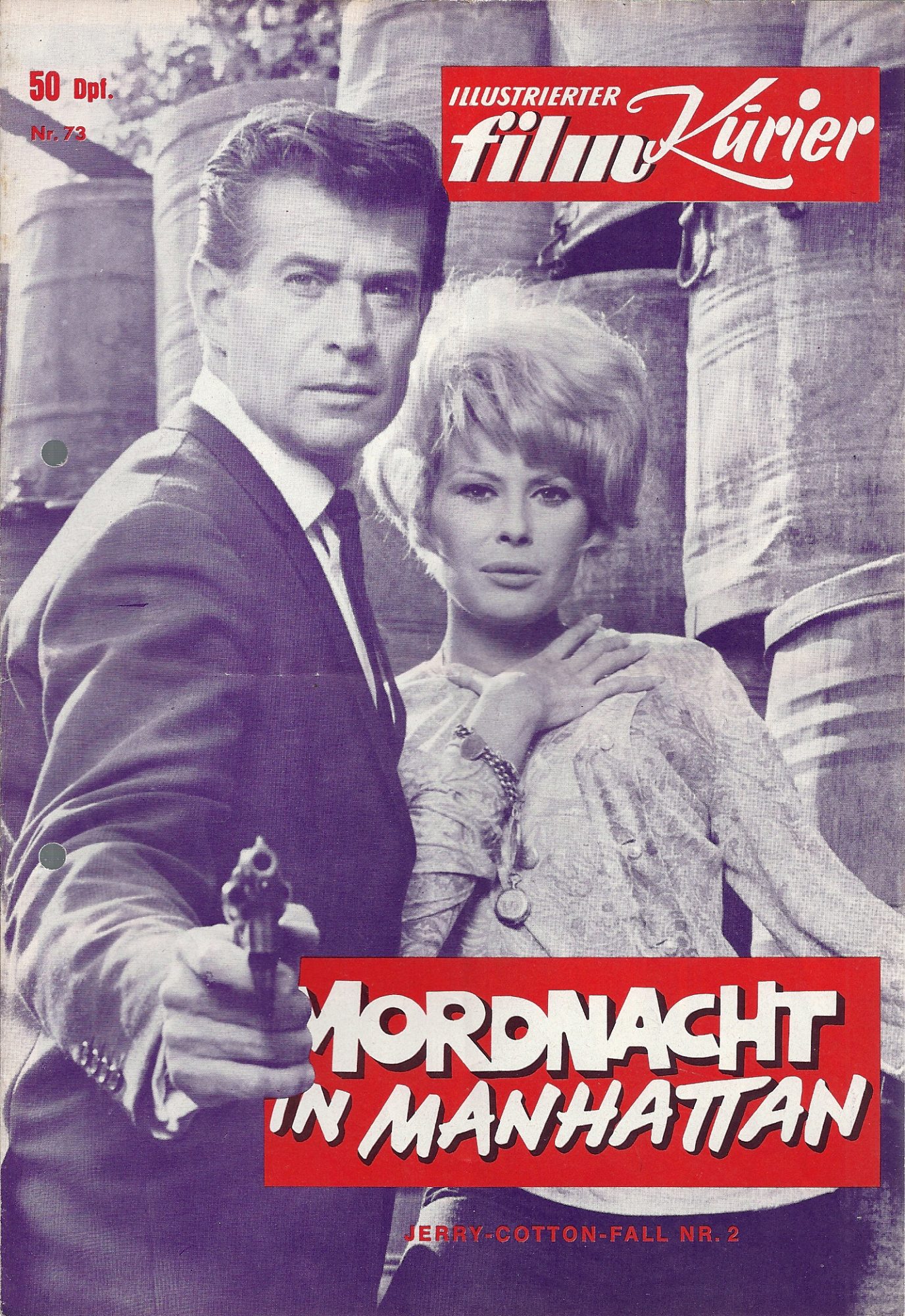 73: Mordnacht in Manhatten ( Jerry Cotton Nr: 2 ) George Nader, Heinz Weiss, Monika Grimm,