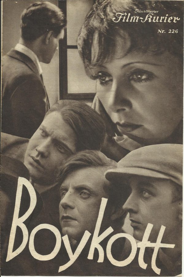 IFK: Nr: 226 : Boykott ( Jugend in Not ) Ernst Stahl Nachbaur, Lil Dagover, Rolf von Goth, Theodor Loos, Karin Evans,