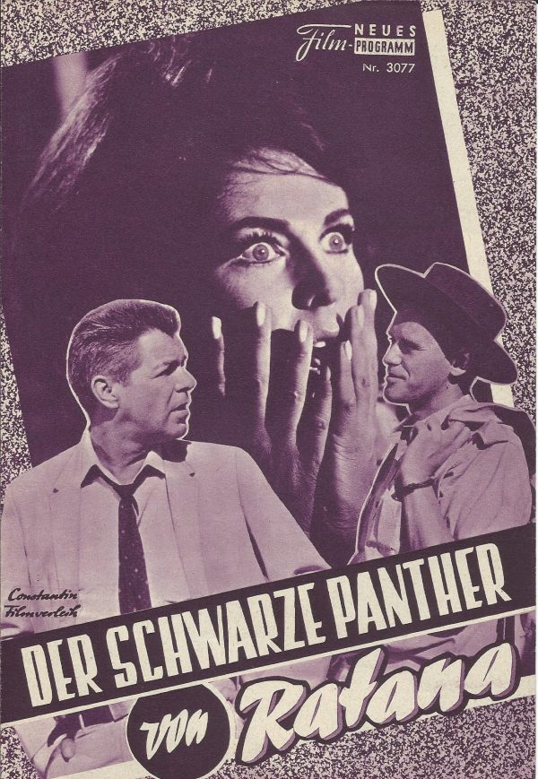3077: schwarze Panther von Ratana (Jügen Roland) Horst Frank, Brad Harris, Marianne Koch, Heinz Drache, Luciana Gilli, Dorothee Parker, Carlo Tamberlani