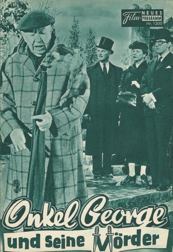 1300: George und seine Mörder (Nigel Patrick) Charles Coburn, Wendy Hiller, Katie Johnson, Anthony Newley, Athene Seyler, Noel Hood, Kenneth Fortescue, Patricia Webster, Michael Caine, Trevor Reid, Cyril Luckham, Johnson Bayly, Martin Boddey, Kevin Stone