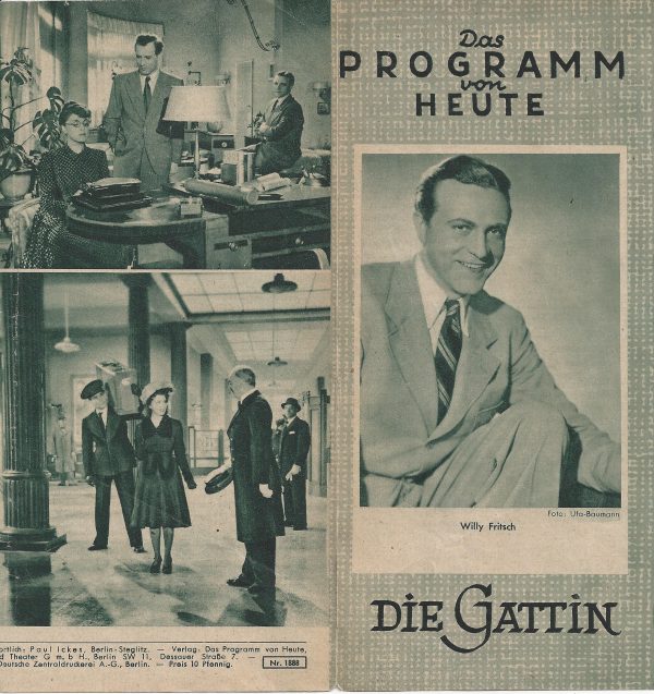 1888: Die Gattin, Willy Fritsch, Jenny Jugo, Viktor Staal,
