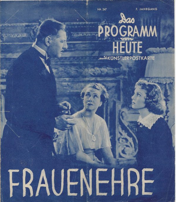 1310: Frauenehre, Robert Taylor, Loretta Young, Basil Rathbone,