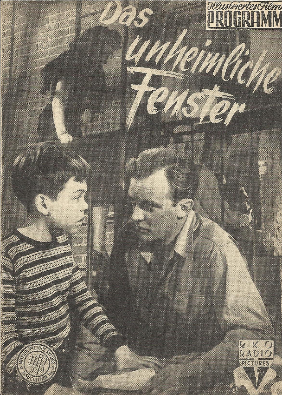234: a: Das unheimliche Fenster ( Ted Tezlaff ) Barbara Hale, Arthur Kennedy, Bobby Priscoll, Paul Stewart,