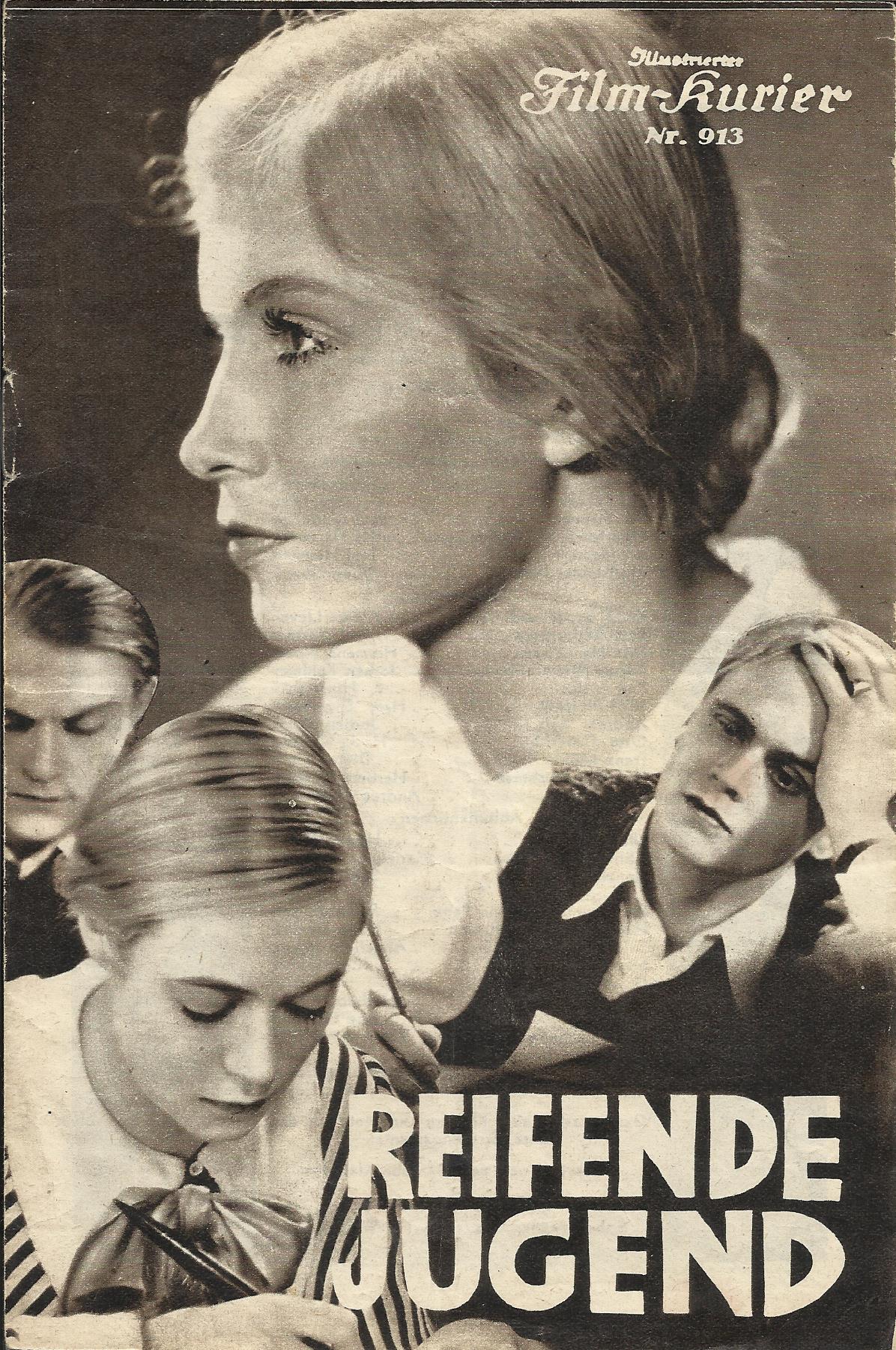 913: Reifende Jugend ( Robert Adolf Stemmle ) Hertha Thiele, Heinrich George, Peter Voß, Paul Henckels, Albert Lieven, Marieluise Claudius, Sabine Peters, Carsta Löck,