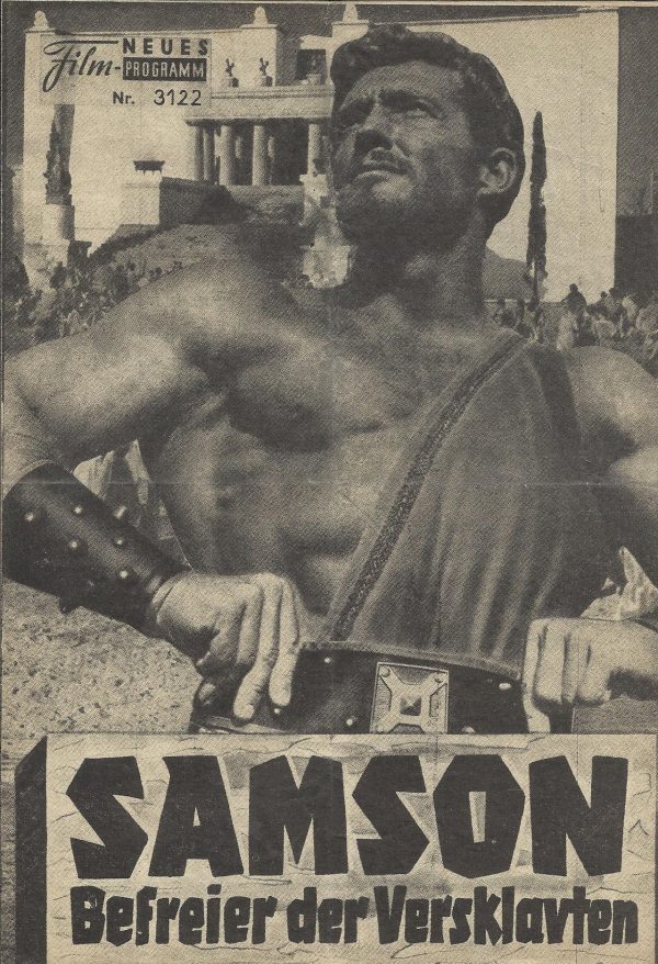 3122: Samson Befreier der Versklavten ( Gianfranco Parolini ) Brad Harris, Mara Berni, Brigitte Corey, Serge Gainsbourg, Elke Arendt, Alan Steel, Carlo Tamberlani