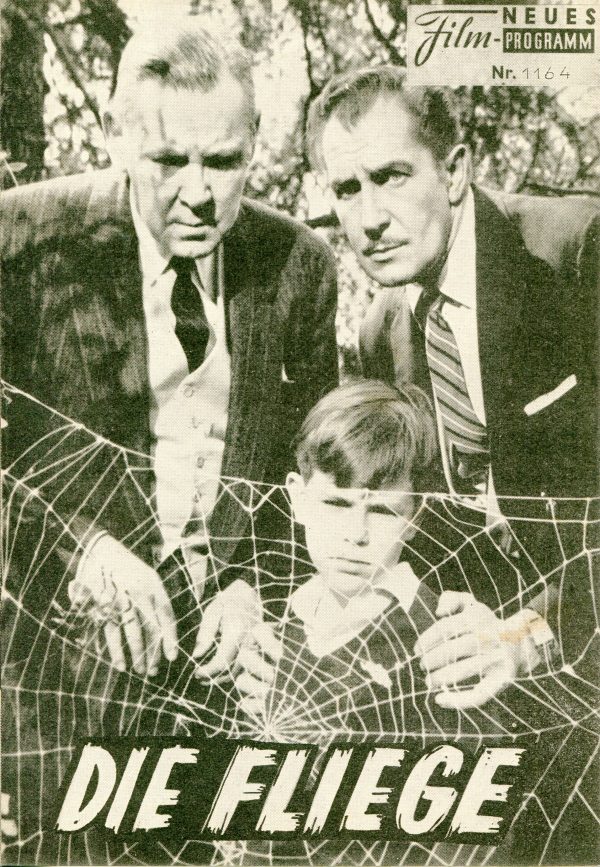 1164: Die Fliege (Kurt Neumann) Vincent Price, Patricia Owens, Al Hedison, Herbert Marshall, Kathleen Freeman, Betty Lon Gerson, Charles Herbert, Eugene Borden, Torben Meyer