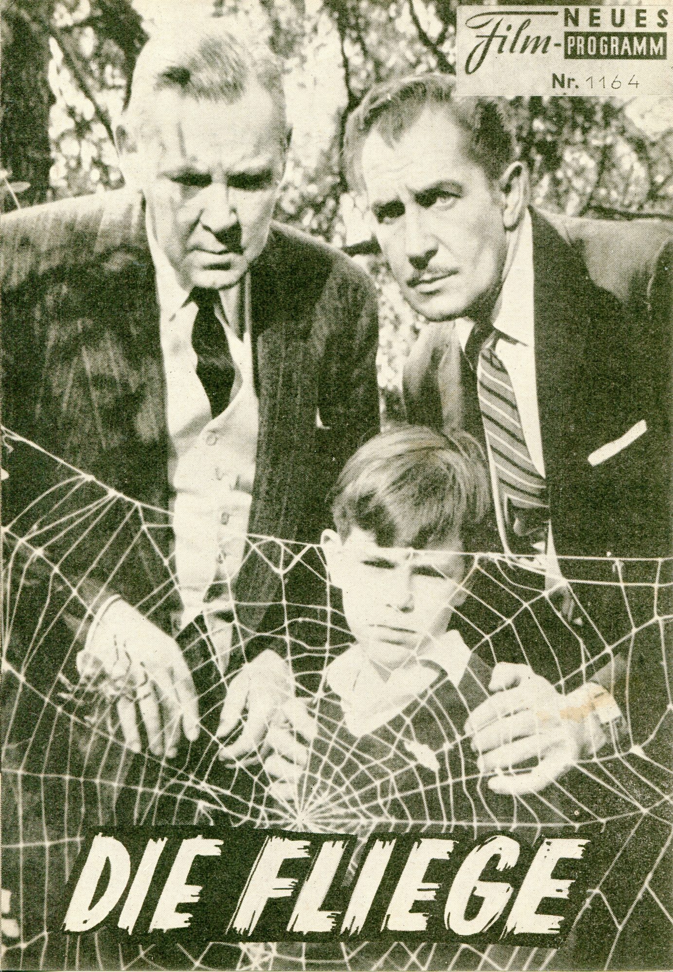 1164: Die Fliege (Kurt Neumann) Vincent Price, Patricia Owens, Al Hedison, Herbert Marshall, Kathleen Freeman, Betty Lon Gerson, Charles Herbert, Eugene Borden, Torben Meyer