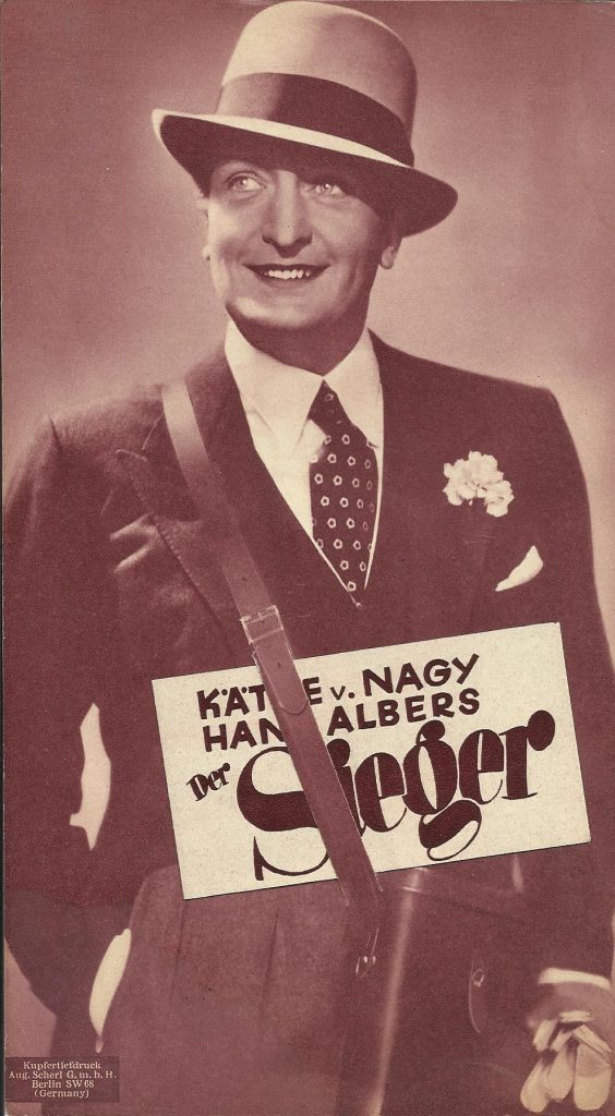 Der Sieger, Hans Albers, Käthe von Nagy, Adele Sandrock,