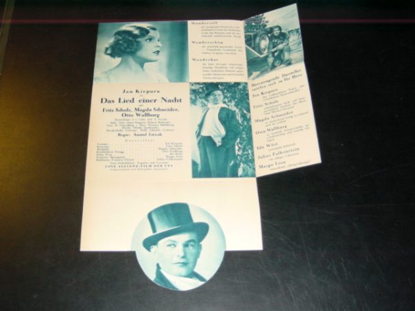Das Lied einer Nacht, Jan Kiepura, Otto Wallburg, M. Schneider,