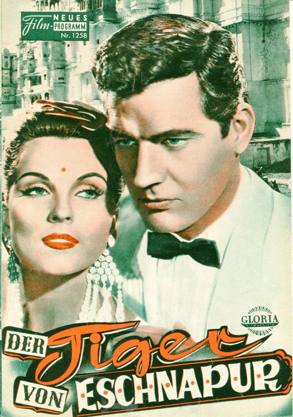 1258: Der Tiger von Eschnapur (Fritz Lang) (Farbe) Debra Paget, Paul Hubschmid, Claus Holm, Sabine Bethmann, Walter Reyer, Luciana Paoluzzi, René Deltgen, Jochen Brockmann, Guido Celano, Viktor Francen, Angela Portaluri, Richard Lauffen, Jochen Blume