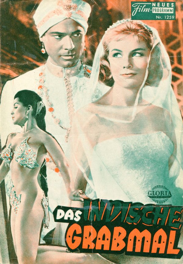 1259: Das Indische Grabmal (Fritz Lang) (Farbe) Debra Paget, Paul Hubschmid, Claus Holm, Sabine Bethmann, Walter Reyer, René Deltgen, Jochen Brockmann, Inkijinoff, Guido Celano, Angela Portaluri, Richard Lauffen, Jochen Blume, Helmut Hildebrand, Panos Pa