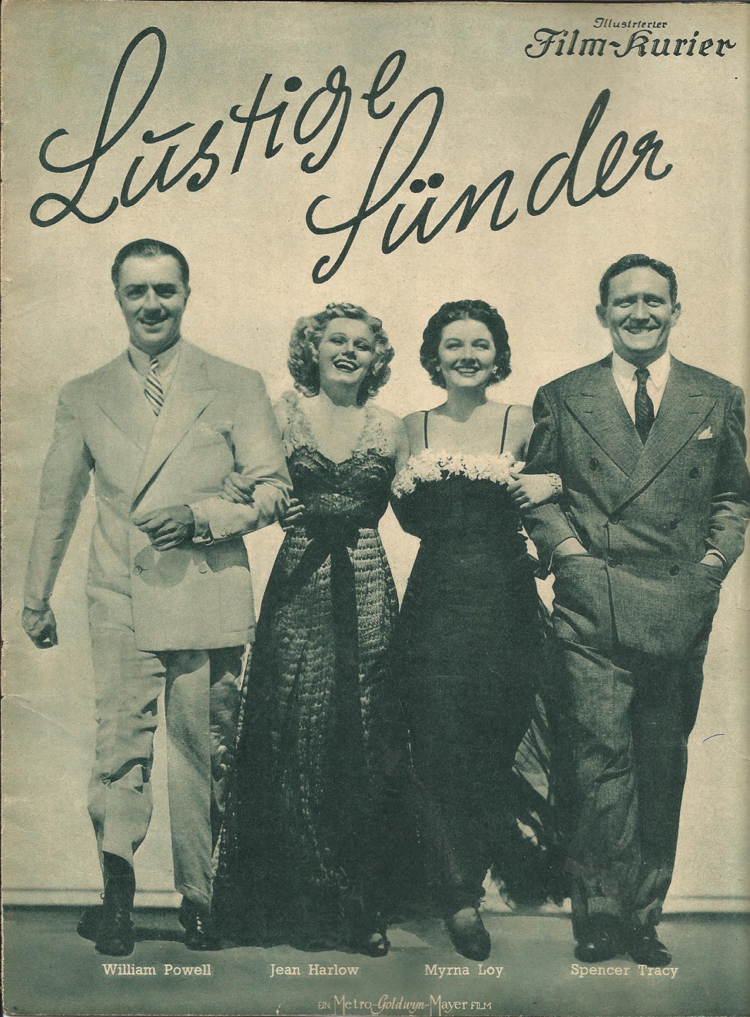 2667: Lustige Sünder ( Jack Conway ) Jean Harlow, Myrna Loy, William Powell, Spencer Tracy, Walter Connolly,